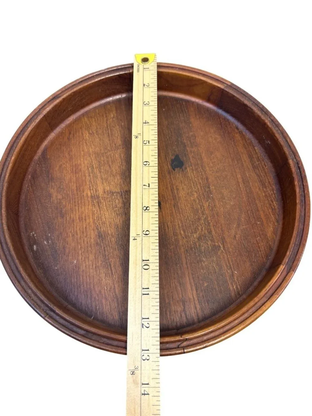 Vtg Dansk Designs Denmark IHQ Teak Round Serving Trays Set of 2 Jens Quistgaard